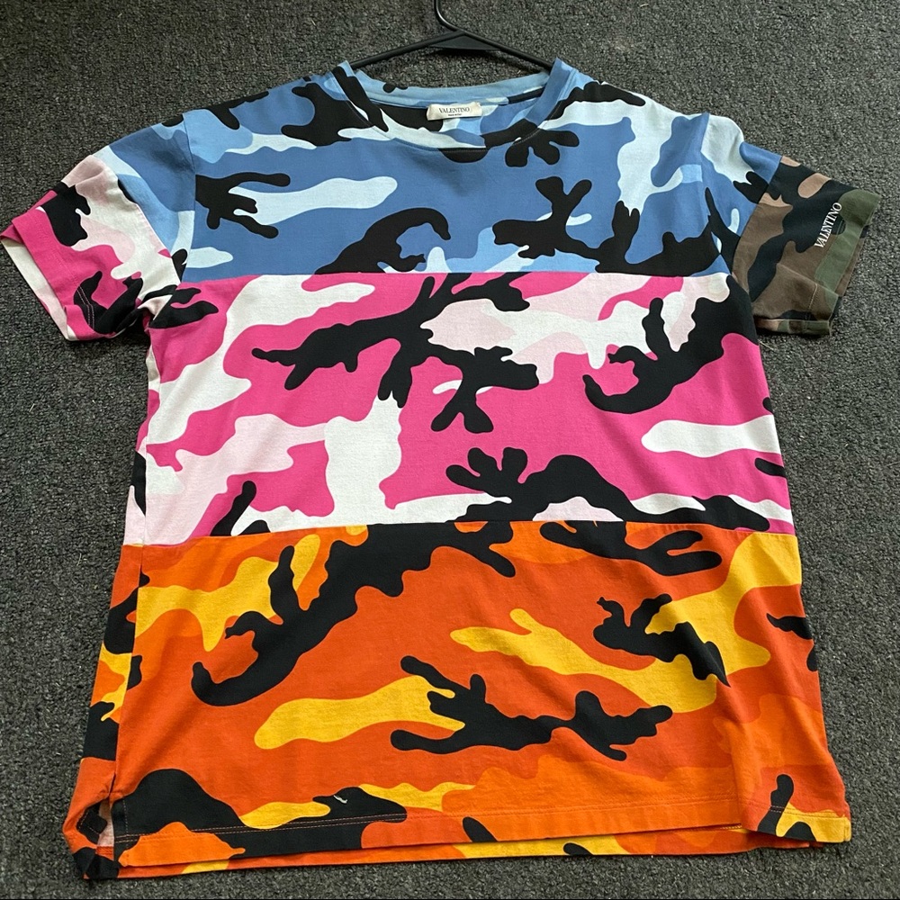 Valentino camo shirt